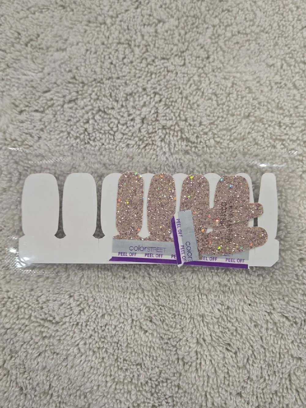 Color Street Glitter Nail Polish Strips, Set Of 6